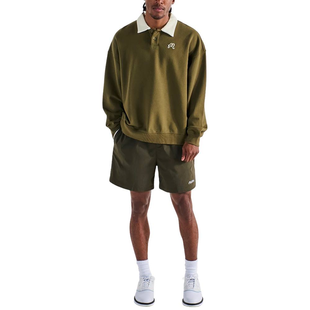 Malbon Riva Nylon Golf Shorts Cypress Green - SS25 Men