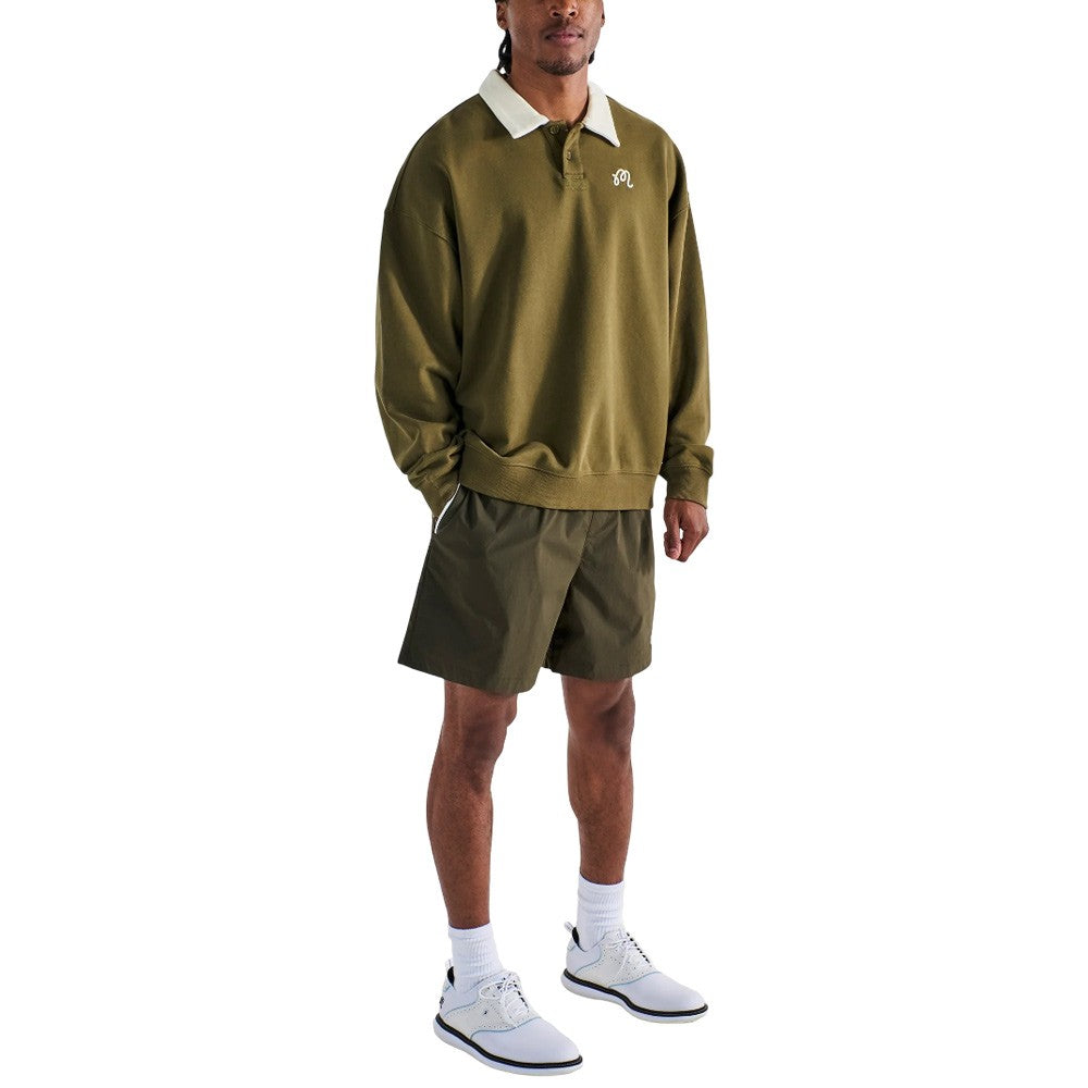 Malbon Riva Nylon Golf Shorts Cypress Green - SS25 Men