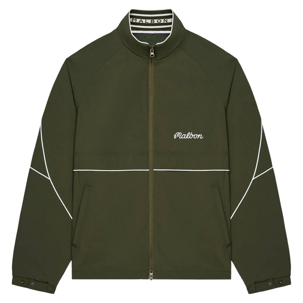 Malbon Riva Nylon Golf Jacket Cypress Green - SS25 Men