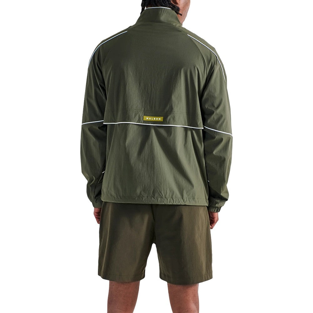 Malbon Riva Nylon Golf Jacket Cypress Green - SS25 Men