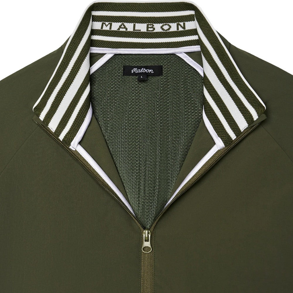 Malbon Riva Nylon Golf Jacket Cypress Green - SS25 Men