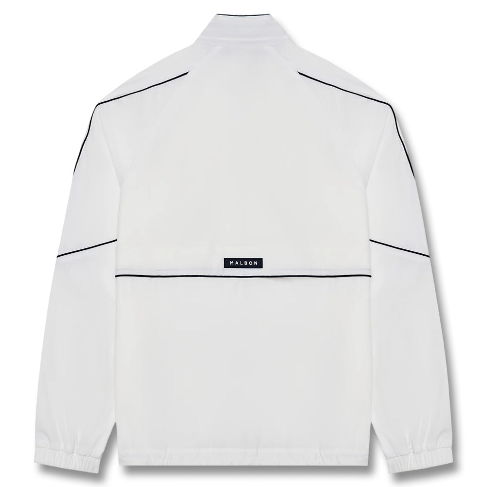 Malbon Riva Nylon Golf Jacket White - SS25 Men – Golfio