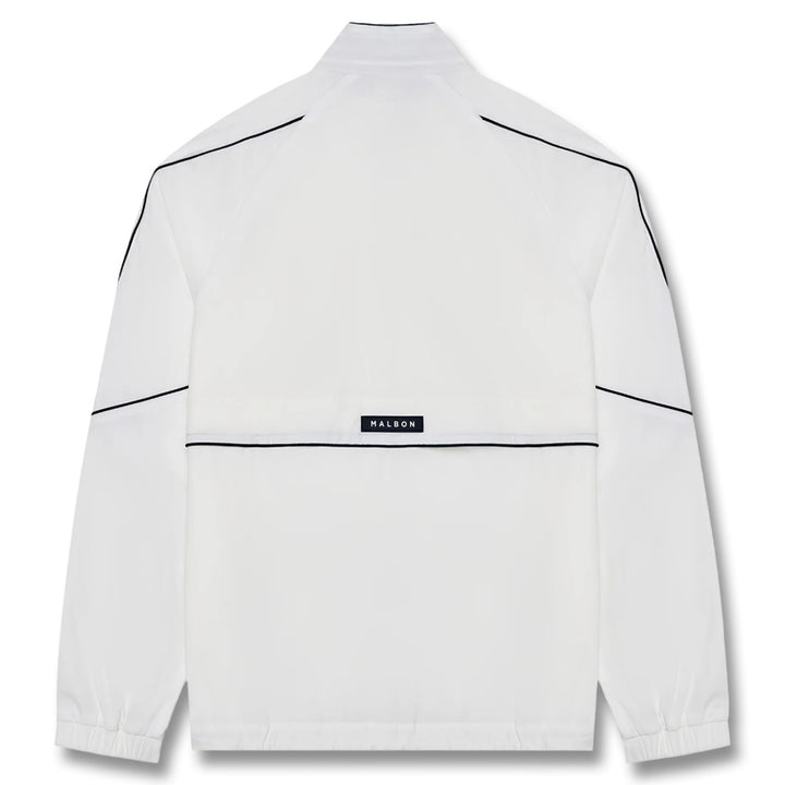 Malbon Riva Nylon Golf Jacket White - SS25 Men