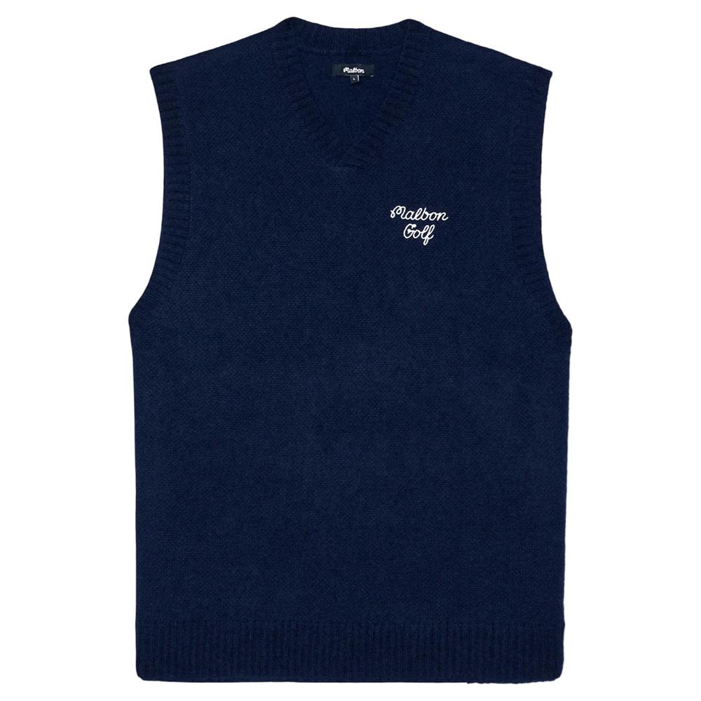 Malbon Domenica Golf Vest Navy - SS25 Men