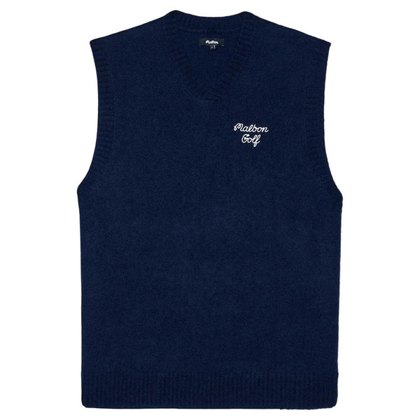 Malbon Domenica Golf Vest Navy - SS25 Men