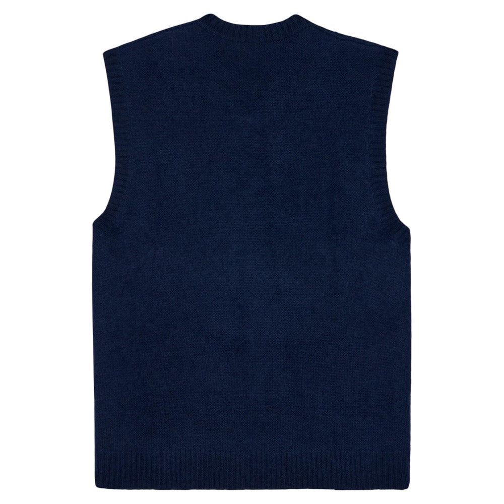 Malbon Domenica Golf Vest Navy - SS25 Men
