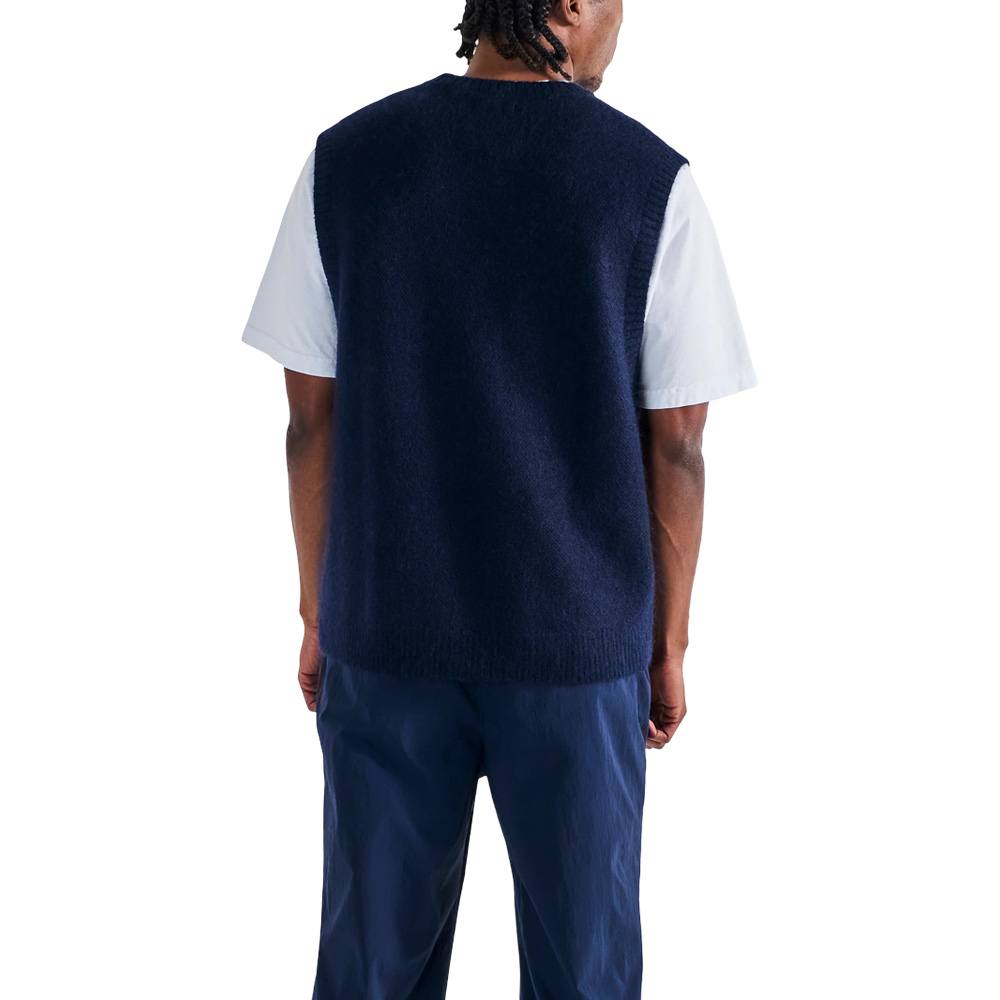 Malbon Domenica Golf Vest Navy - SS25 Men