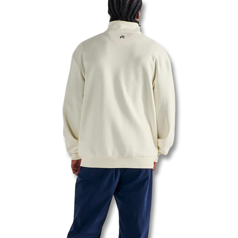 Malbon University Double Zip Golf Jacket Cream - SS25 Men