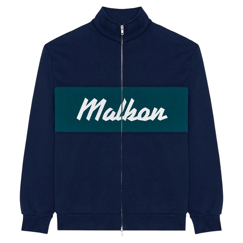 Malbon University Double Zip Golf Jacket Navy - SS25 Men