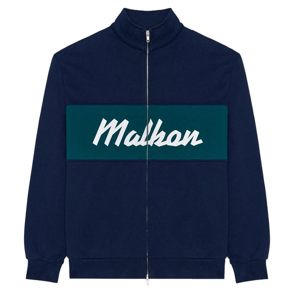Malbon University Double Zip Golf Jacket Navy - SS25 Men