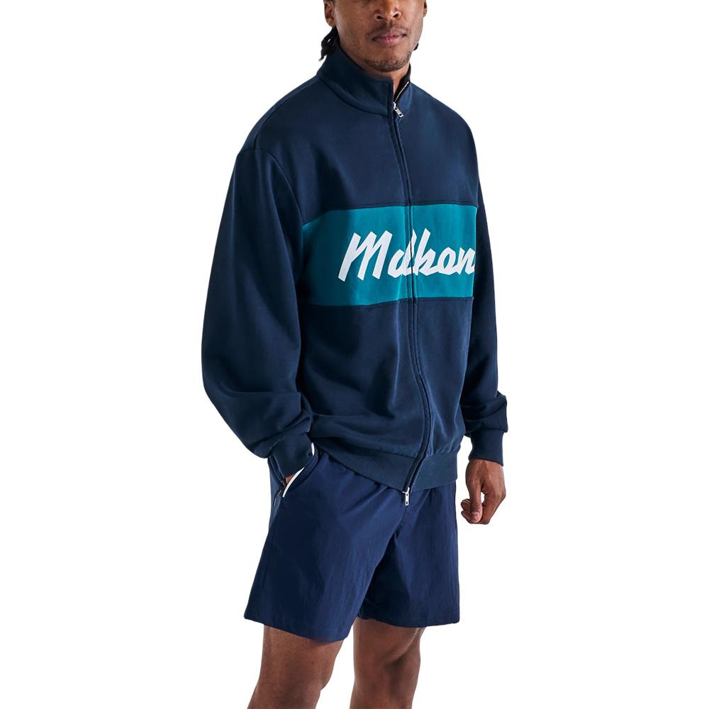 Malbon University Double Zip Golf Jacket Navy - SS25 Men