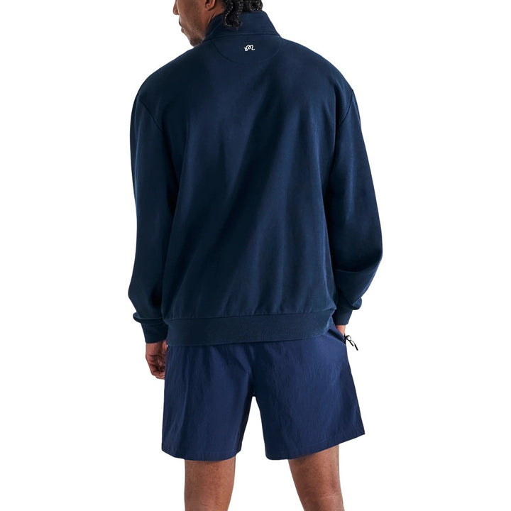 Malbon University Double Zip Golf Jacket Navy - SS25 Men