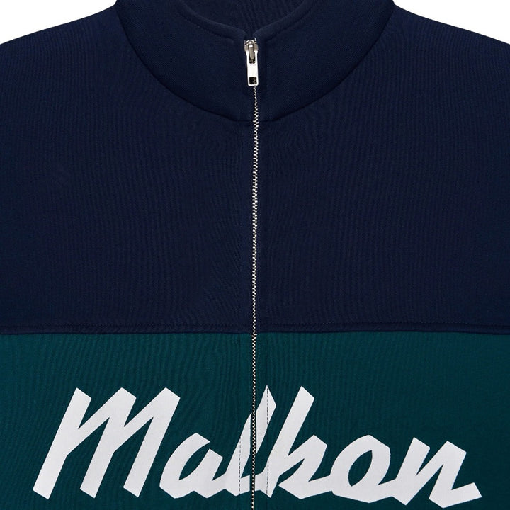 Malbon University Double Zip Golf Jacket Navy - SS25 Men