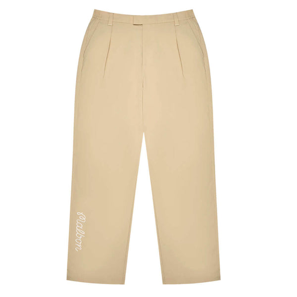 Malbon Magnolia Pleated Golf Pants Pale Khaki - SS25 Men