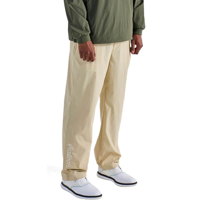 Malbon Magnolia Pleated Golf Pants Pale Khaki - SS25 Men
