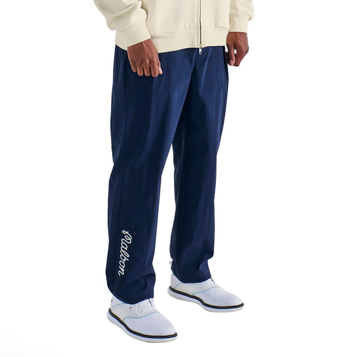 Malbon Magnolia Pleated Golf Pants Navy - SS25 Men