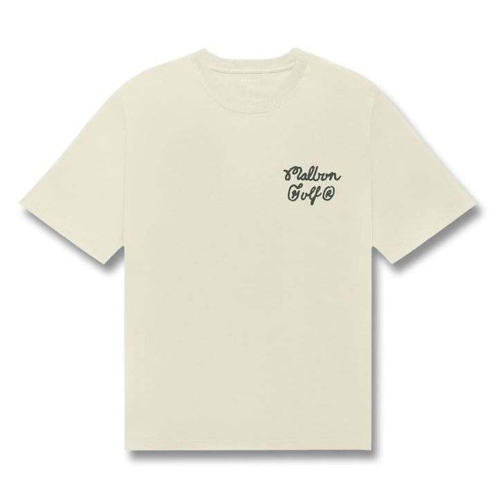 Malbon Sportiva Golf T-Shirt Cream - SS25 Men