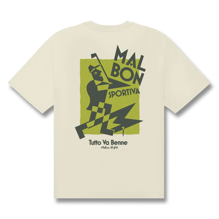 Malbon Sportiva Golf T-Shirt Cream - SS25 Men