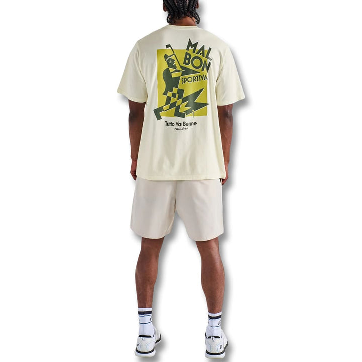 Malbon Sportiva Golf T-Shirt Cream - SS25 Men