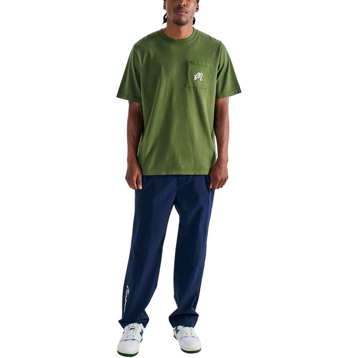 Malbon Gelato Stand Pocket Golf T-Shirt Cypress Green - SS25 Men