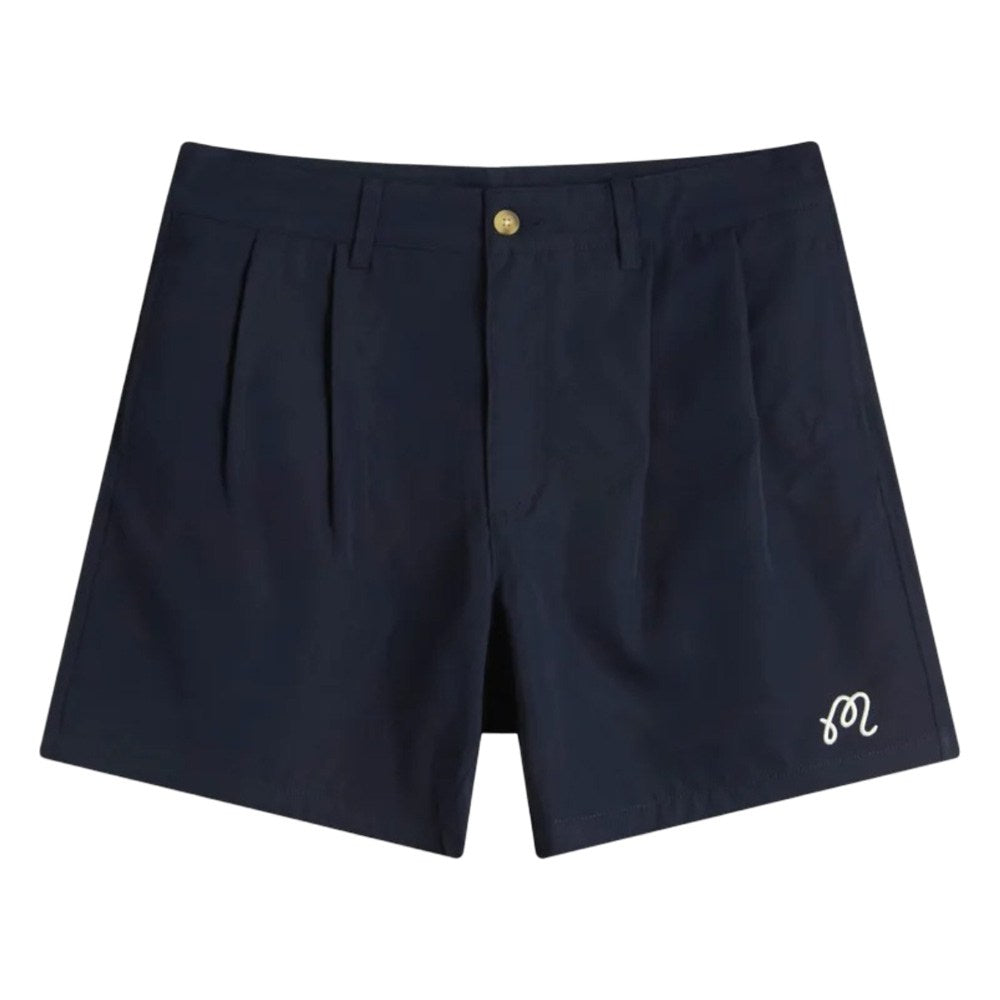Malbon Classic Pleated Golf Shorts Navy - SS25 Men