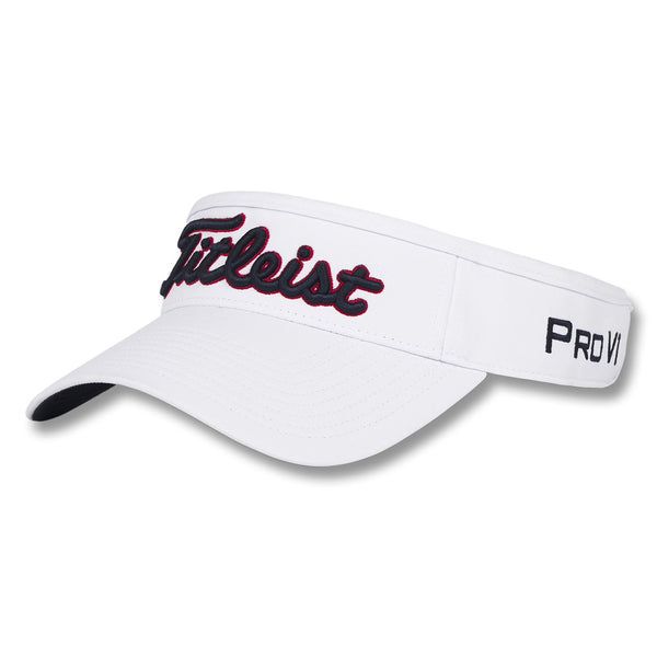 Titleist Tour Performance Golf Visor White/Navy/Red - 25 Men