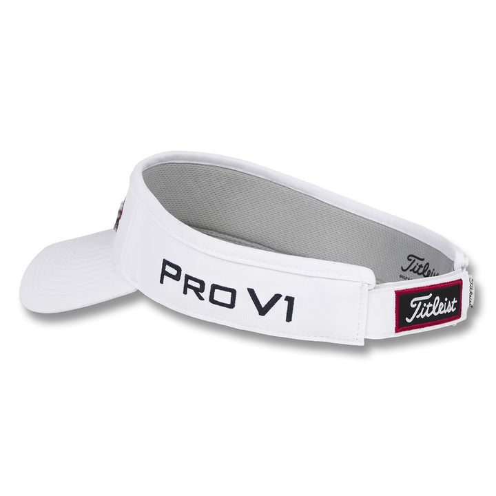 Titleist Tour Performance Golf Visor White/Navy/Red - 25 Men