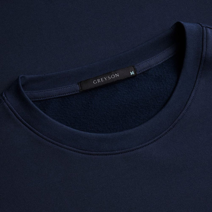 Greyson Siasconset Crewneck Golf Sweater Maltese Blue - FA25 Men