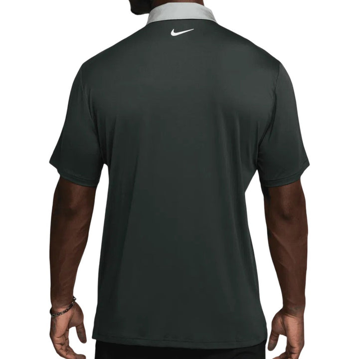 Nike Dri-FIT Tour Contrast Golf Polo Night Forest/Clay Green/Pale Ivory - FA25 Men