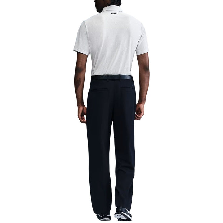 Nike Dri-FIT Tour Textured Golf Polo White/Black - FA25 Men