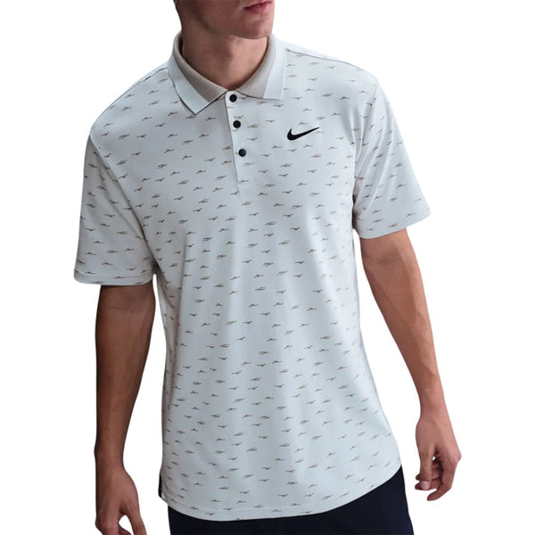 Nike Dri-FIT Tour Micro Print Golf Polo Photon Dust/Black - FA25 Men