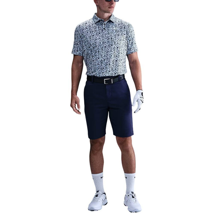 Nike Dri-FIT Tour Poa Print Golf Polo Light Armory Blue/White - FA25 Men