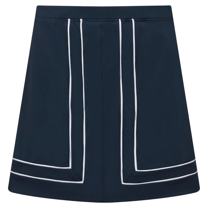 Original Penguin Colorblock Pleated Golf Skort Black Iris - SP25 Women