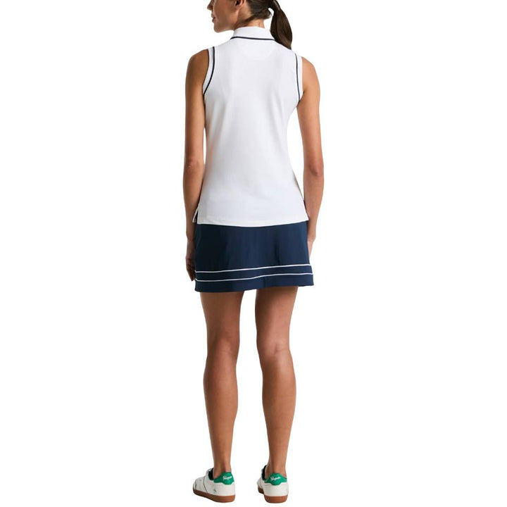 Original Penguin Colorblock Pleated Golf Skort Black Iris - SP25 Women