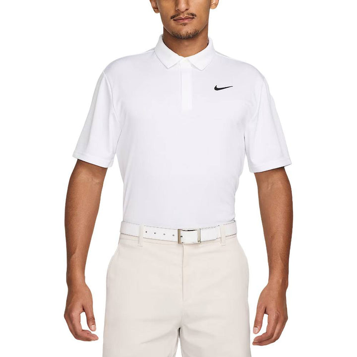 Nike Dri-FIT Tour Jacquard Golf Polo White/White/Black - FA25 Men