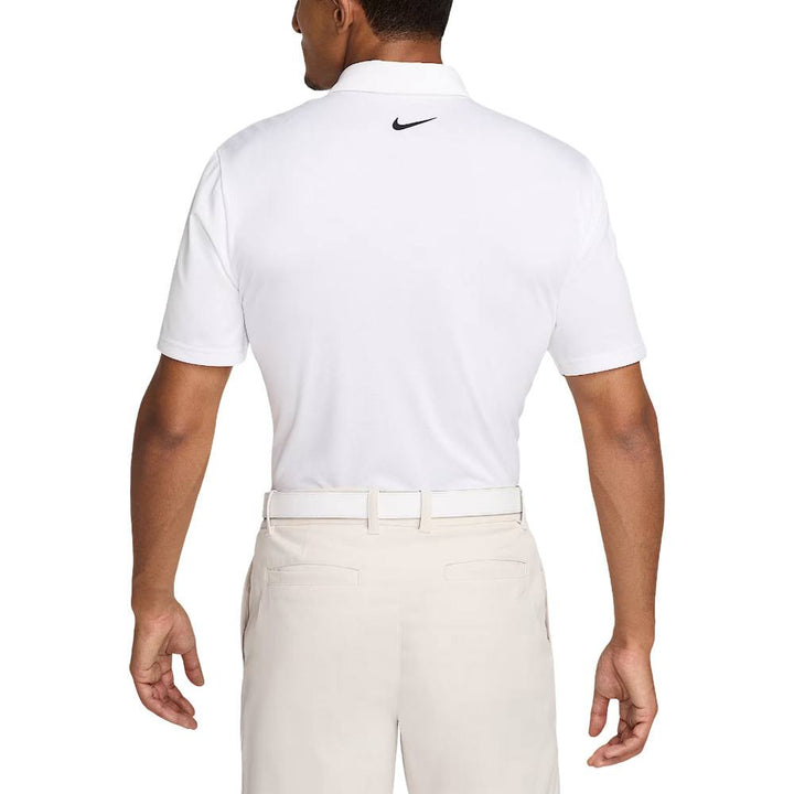 Nike Dri-FIT Tour Jacquard Golf Polo White/White/Black - FA25 Men