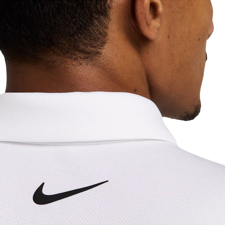 Nike Dri-FIT Tour Jacquard Golf Polo White/White/Black - FA25 Men
