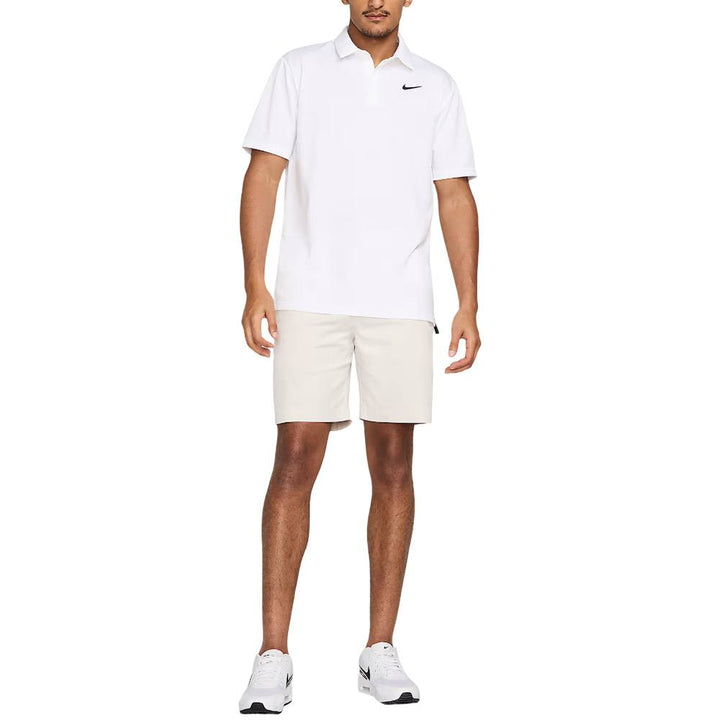 Nike Dri-FIT Tour Jacquard Golf Polo White/White/Black - FA25 Men
