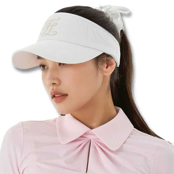 Fairliar Mini Scrunch Golf Visor White - 25 Women
