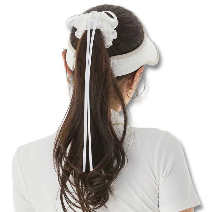 Fairliar Mini Scrunch Golf Visor White - 25 Women