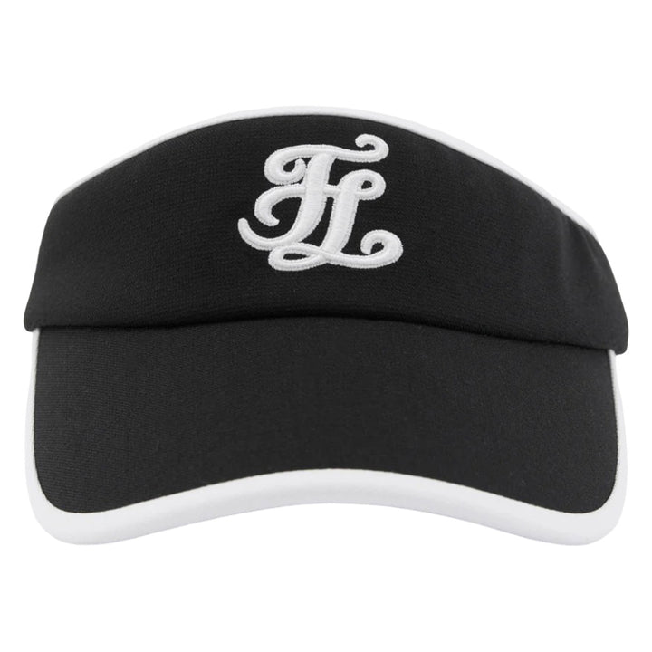 Fairliar Color Contrast Combination Back Ribbon Golf Visor Black - 25 Women