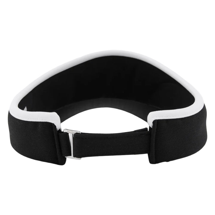 Fairliar Color Contrast Combination Back Ribbon Golf Visor Black - 25 Women