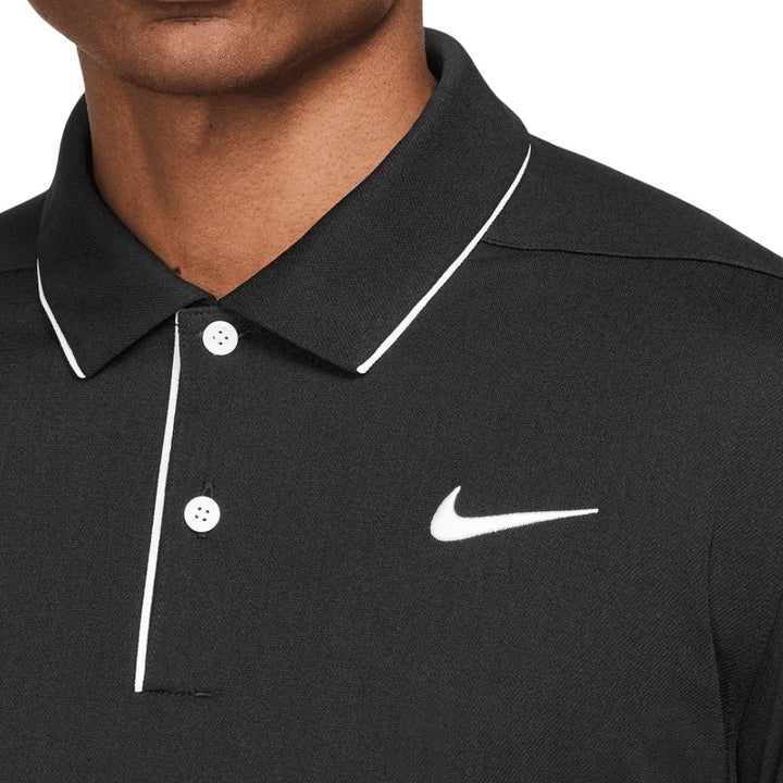 Nike Dri-FIT Victory+ Novelty Golf Polo Black/White/White - SU25 Men