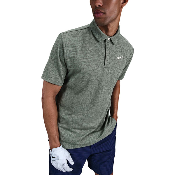 Nike Dri-FIT Tour Jacquard Golf Polo Clay Green/Night Forest/Pale Ivory - FA25 Men