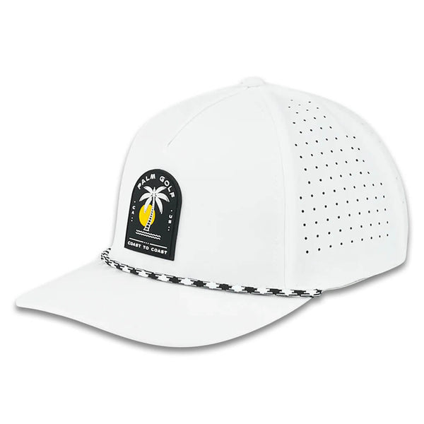 Palm Golf Coast to Coast Snapback Golf Cap White - SS24 Men