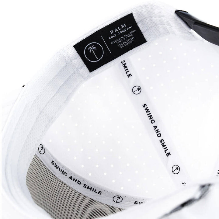 Palm Golf Coast to Coast Snapback Golf Cap White - SS24 Men