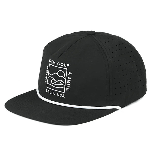Palm Golf Swell Snapback Golf Cap Black - FW24 Men