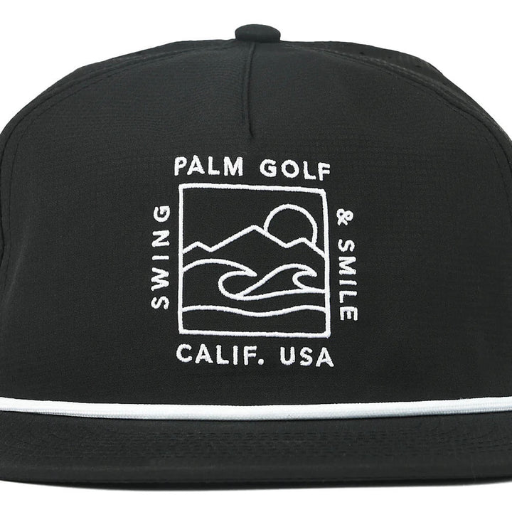 Palm Golf Swell Snapback Golf Cap Black - FW24 Men