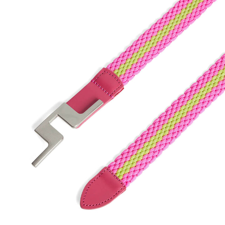J.Lindeberg Lykke Braided Golf Belt Fuchsia Purple - 24 Women