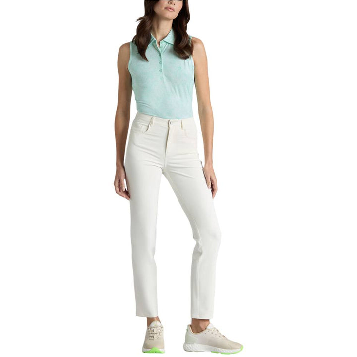 Gfore Hydrangea Tech Jersey Sleeveless Golf Polo Menthol - SP25 Women